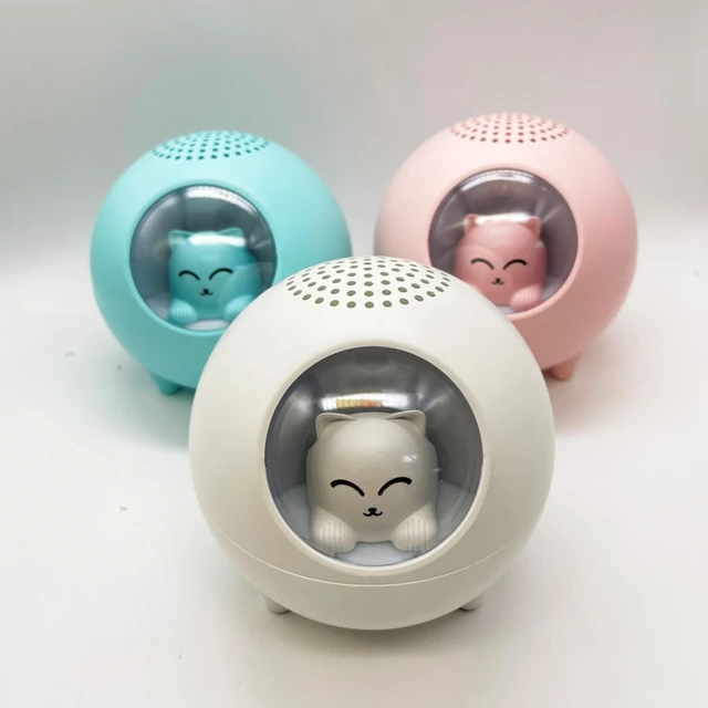 Altavoz con diseño de gato-inalámbrico